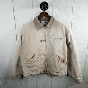 Vintage 80’s Tan Carhartt Detroit Jacket 6BLJ Size Medium
